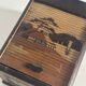 Vintage 1960 cigarette holder wooden dispenser Japan groom - 12 x 9 cm