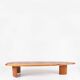 Travail français - table basse bois forme libre