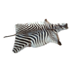Zebra skin rug