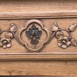 Commode de style Louis XV chêne brut massif, 1920