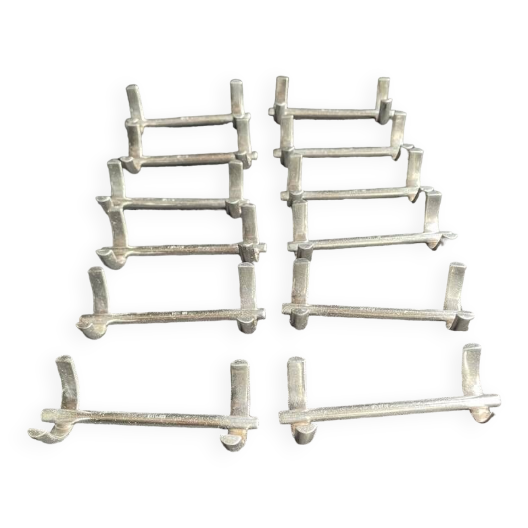 12 Ercuis knife holders Arceaux Art Deco model