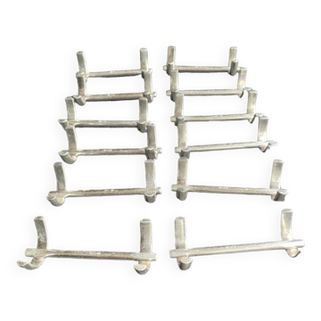 12 Ercuis knife holders Arceaux Art Deco model