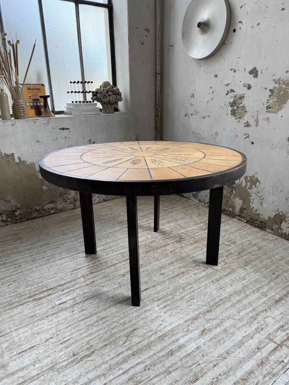 Herbier Capron ceramic dining table