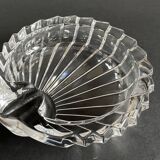 Vintage crystal shell ashtray