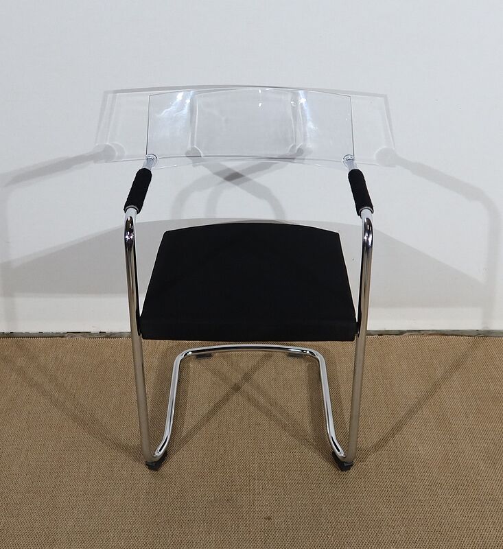 Office chair in chromed metal – xxth