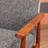 Black and white Scandinavian design armchair Granola by H. Lis