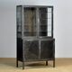 Polished iron medicine cabinet, 1930s