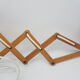 Scandinavian sconce in vintage wood