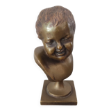 Buste enfant en bronze