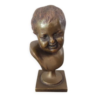 Buste enfant en bronze