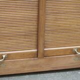 Magnificent curtain filing cabinet from La Poste (1920s/1930s).