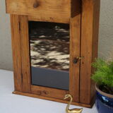 Country wall display in old walnut wood