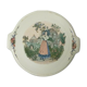 Plate a tart in Sarreguemines earthenware, model Obernai.