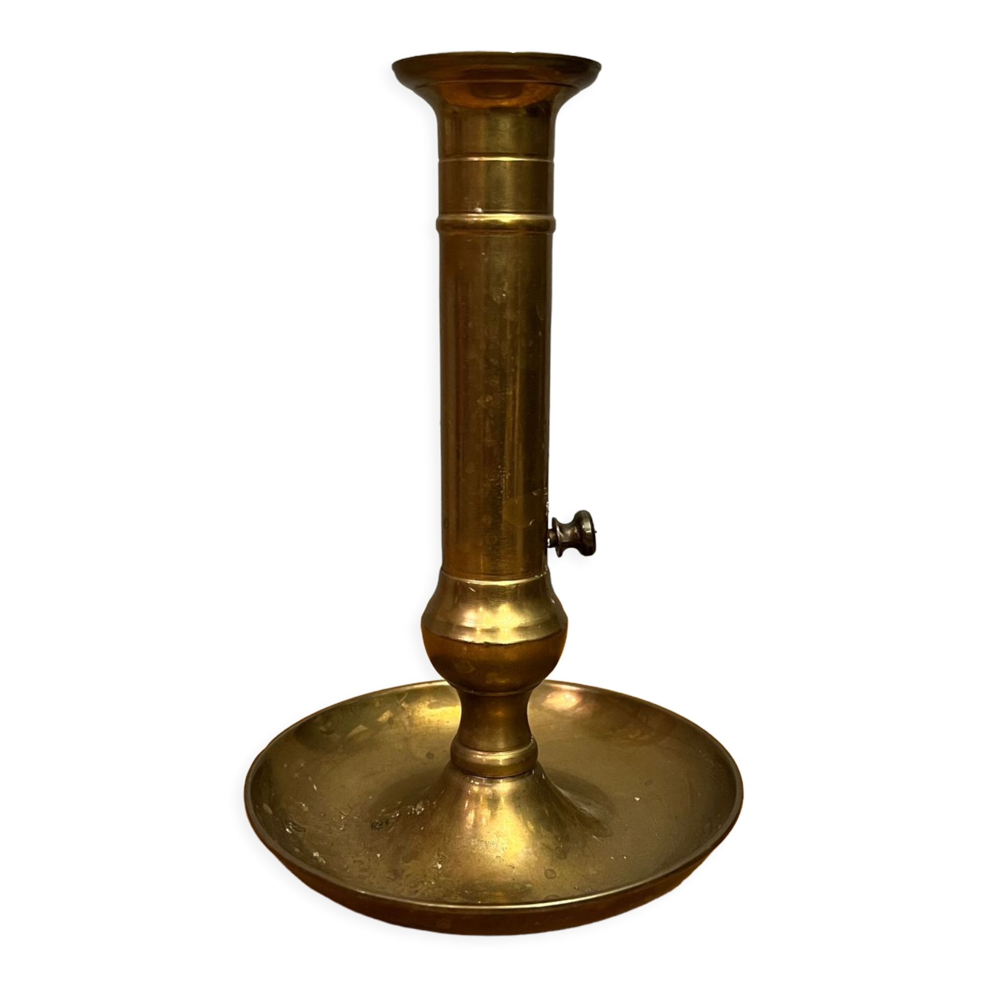 BHV - Antique brass candle holder