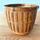 Vintage rattan pot cover
