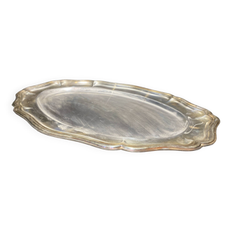 Silver metal dish