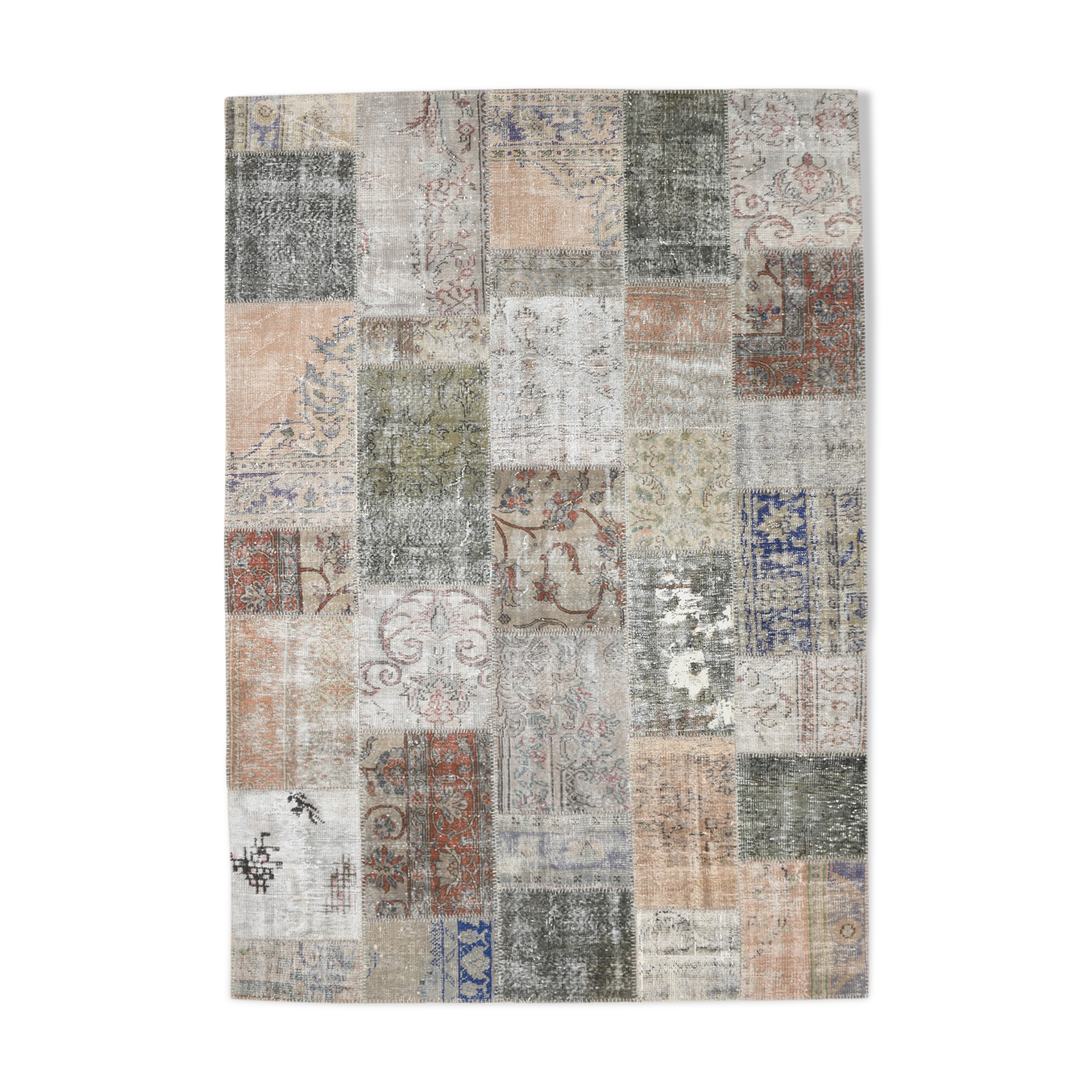 Hand-Made Wool Turkish Vintage Rug