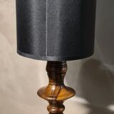 Lamp 1950 foot turn in olive tree, 45x23