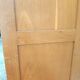 Double wooden cabinet with curtains – vintage industrial furniture