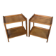 Paire de Chevet Table D’appoint Bois Vintage #A320
