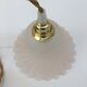Flower walk lamp in frosted glass