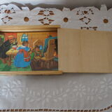 Box of 4 wooden puzzles boucle d'or