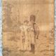Pair of nineteenth century tapestries featuring a hussar and an elegant