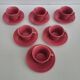 6 magnet lbp cups and saucers old pink