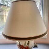 Ceramic base table lamp + lampshade - Height 59 cm