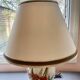 Ceramic base table lamp + lampshade - Height 59 cm