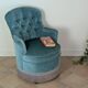 Fauteuil crapaud velours