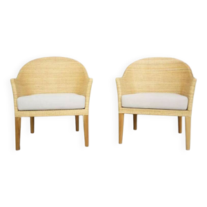 paire de fauteuils en - teck