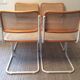 Series of 4 chairs Marcel Breuer Cesca B32