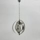 Mid-century glass sphere hanging pendant glass lamp design 1970’s space age Italy