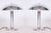 Art Deco Table Lamps in Chrome-Plated Steel, Czech, 1930s, Set of 2