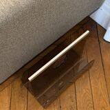 Magazine rack by Michel Dumas for Roche Bobois, 1970s.