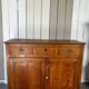 Antique oak sideboard – 3 drawers & 2 doors – pig buttons