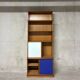 Oscar display cabinet, vintage 1960s golden oak.