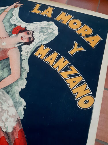 Affiche lithographique flamenco Louis Galice