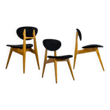 Chaises Mid-Century, Gfm 22 par J. Kędziorek, Pologne, années 1960, lot de 3