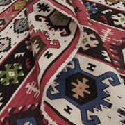 Antique Serbian Pirot Kilim Area Rug Traditional Flat Woven Rug- 200x300cm