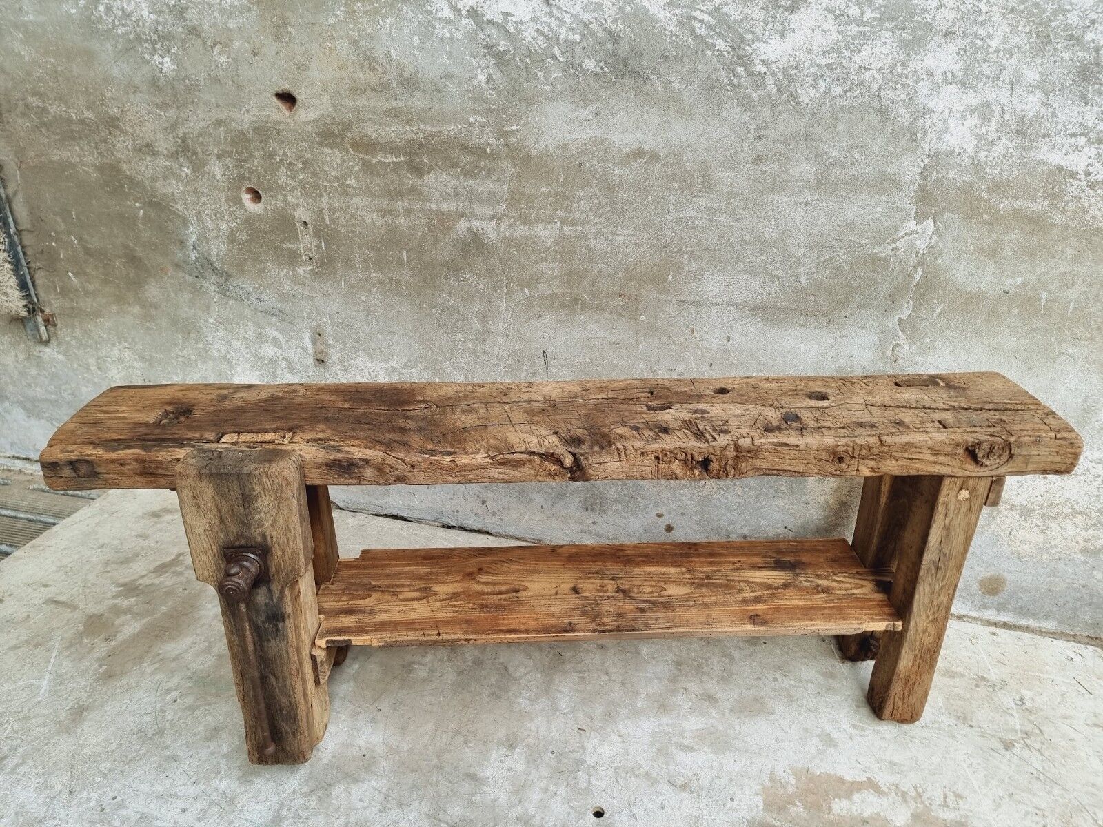 Workbench oak side table 19th century