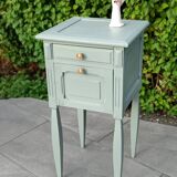 Repurposed bedside table