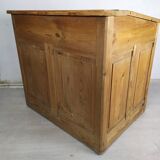 Striped pine office counter