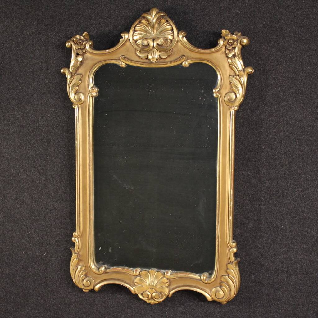 20th century painted and gilded Italian mirror