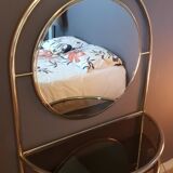 Gilded metal dressing table, Italy, 1980s