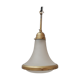Antique etched glass German pendant light by A.E.G.
