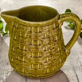 Vintage Digoin Sarreguemines earthenware pitcher - perfect condition