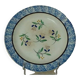 Fine earthenware plate of forges les eaux decorated with sponge end 19 th