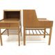 Set of 2 Scandinavian oak bedside tables, Sweden, 1960